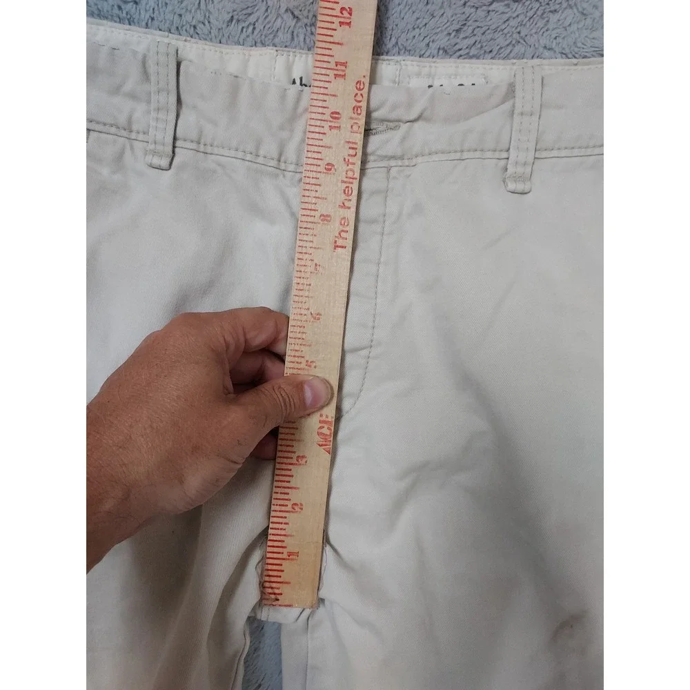 Abercrombie & Fitch Pants Men 34x34 Grunge Slim Fit White Button Fly Y2K HOLE